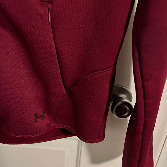 Under Armour ladies, medium, burgundy, full zip jacket. - Picture 2 of 7